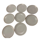 Set of 8 white and gold porcelain plates - Winterling Markenle