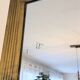 Golden Art Deco style mirror 54 x 72 cm – Geometric relief and elegance