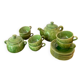 Biot glazed ceramic coffee or tea service from the 1960s