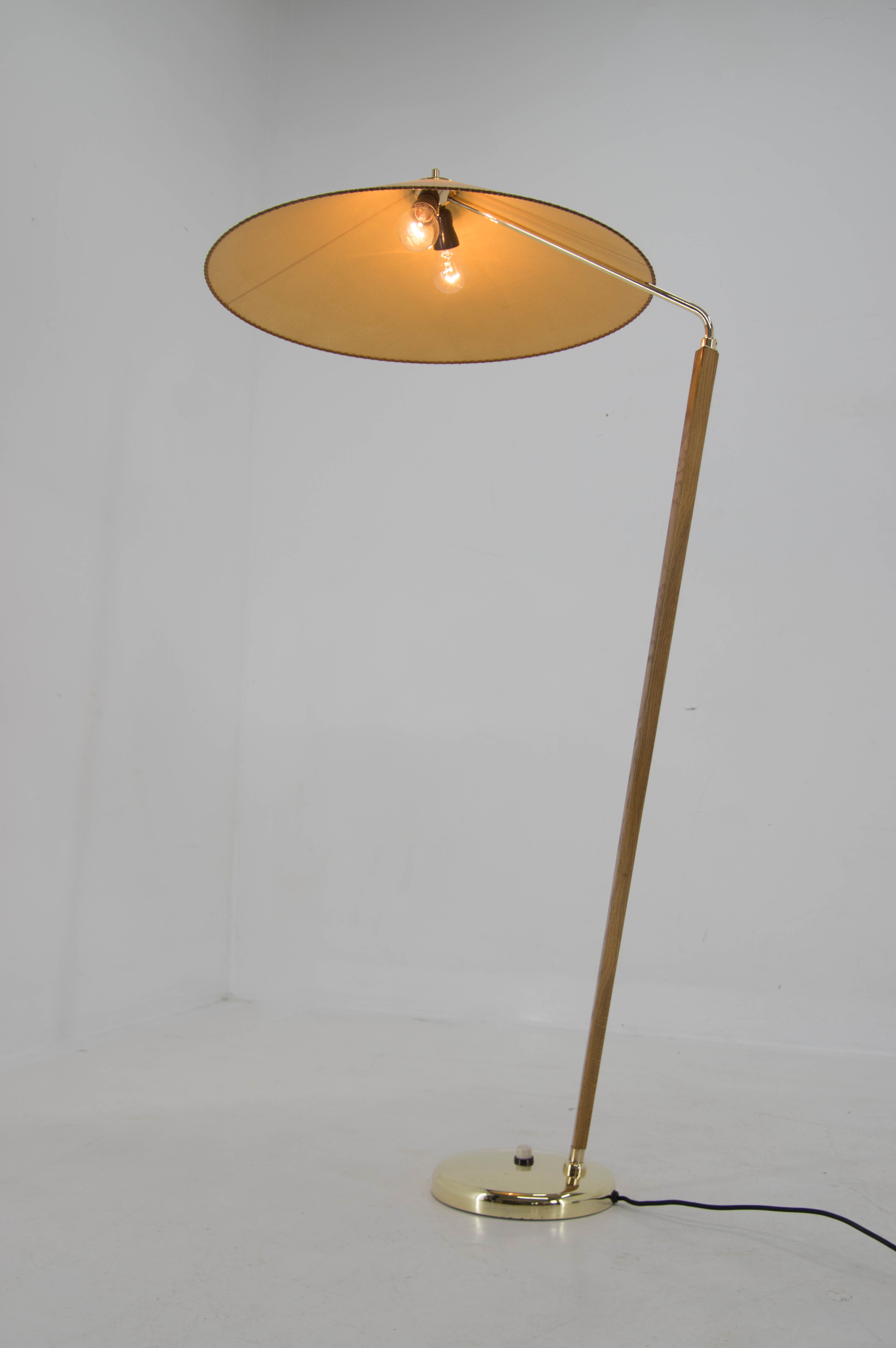 1960 Midcentury Floor Lamp "Japanese style" by Zukov, Czechoslovakia
