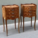 Pair of Louis XV style bedside tables
