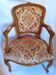 Antique cabriolet armchair bergère chair