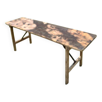 Antique folding wooden table
