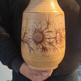 Large Vallauris vase signed by Jacques Fonck and Jean Matéo, 1950s.