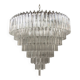 Lustre en verre de murano triedro transparent