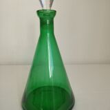 Lila foot glasses and its decanter