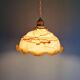 Art Deco marbled opaline pendant light, Scailmont, 1920-30