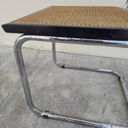 Marcel Breuer B32 chair in black cane signed Made in Italy