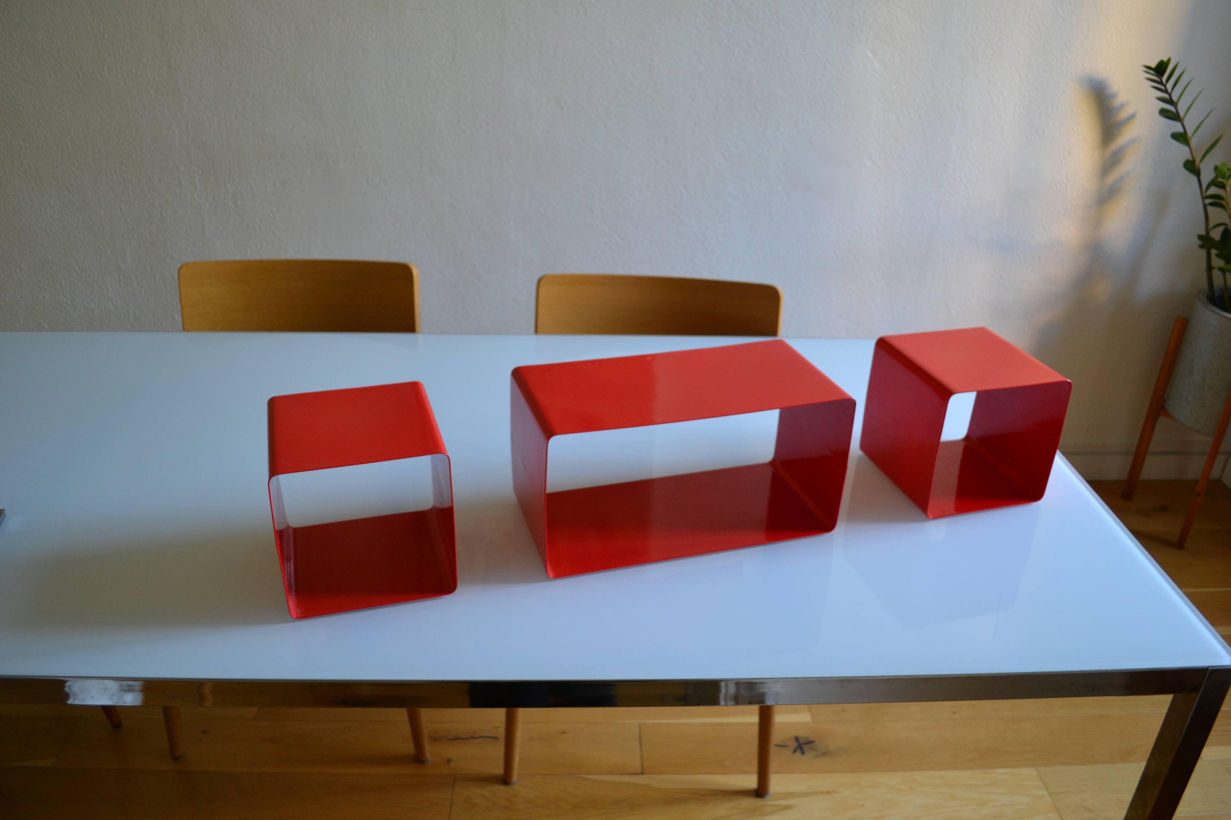 Bibliothèque modulable composée de 3 caissons