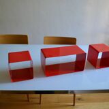 Modular bookcase made up of 3 boxes