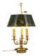 Bronze Gilt Bouillotte Lamp in Louis XVI Style with Three Lights