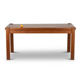 Blond solid elm table, seltz house, 1960s