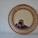 Vintage rattan sun mirror 70 years