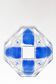 Vintage blue and clear glass ashtray, Italy, 1970s
