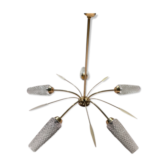 Chandelier 5 burners vintage 1950