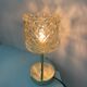 Table lamp - globe in amber glass