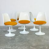 Tulip swivel chairs by Eero Saarinen