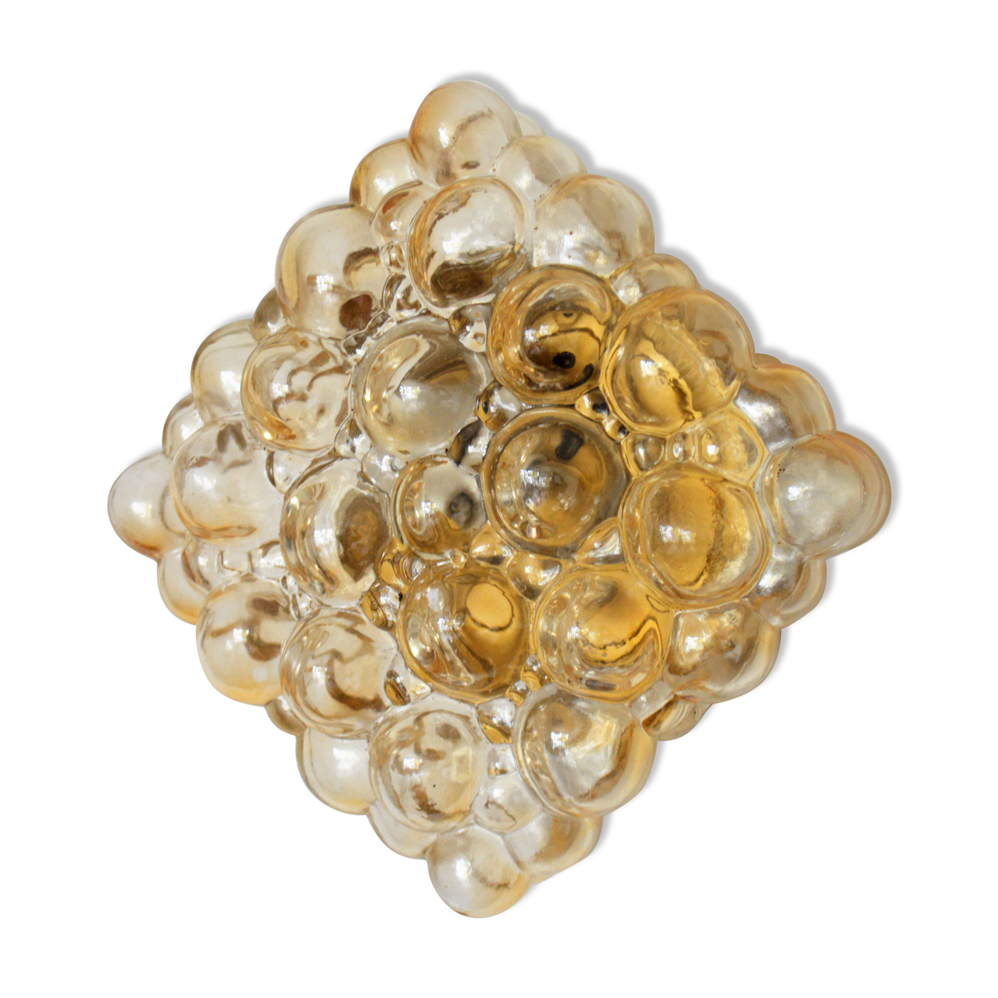 Glass wall lamp by Helena Tynell for Glashütte Limburg vintage design from the 60s