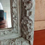 Old patinated mirror 86 X 62 cm