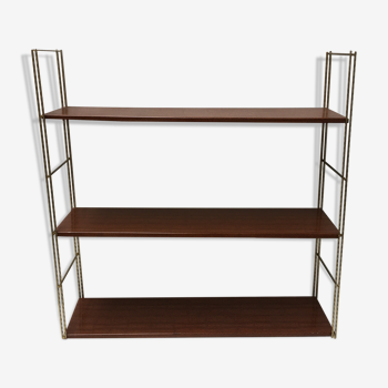 Wooden imitation metal  wall shelf