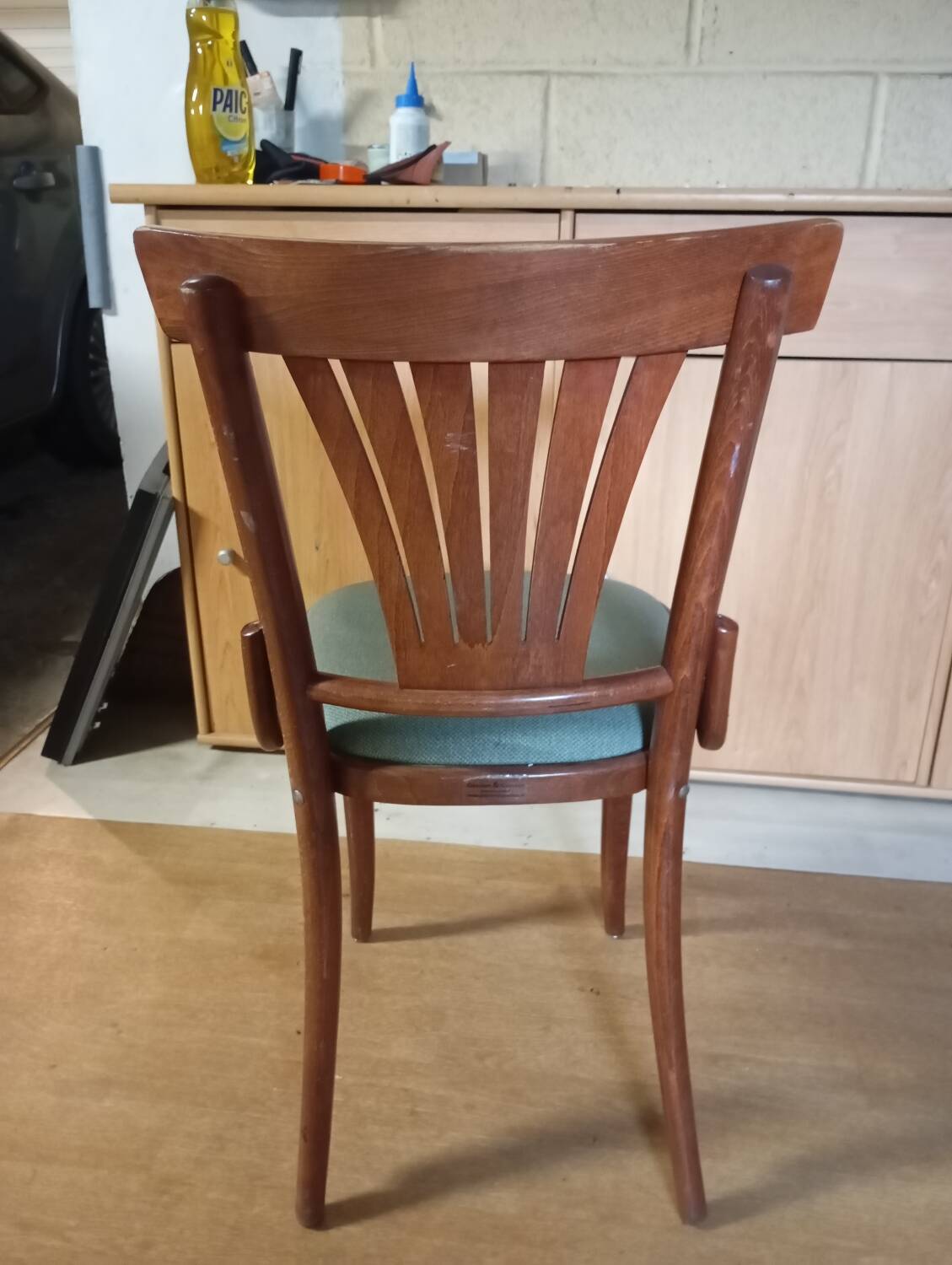 Vintage wooden bistro chair – Parisian café spirit