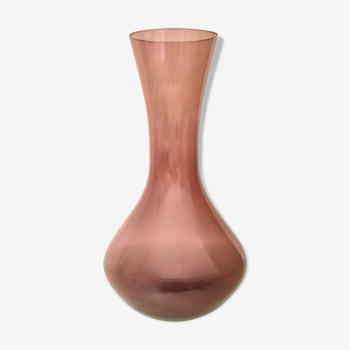 Blown glass heather vase