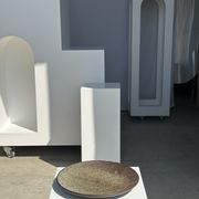 Plat en céramique vert indonésien D:26,5