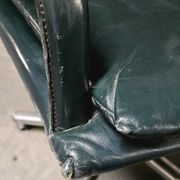 LOOP office chair – Pierluigi Molinari, 1992 – dark green leather