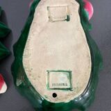 Pair of “Radis” barbotine dishes in Vallauris
