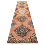 3x12 Oriental Orange Persian Runner Rug, 89x384Cm
