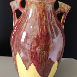 Yellow ceramic vase