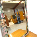 Vintage floral mirror with gold vintage