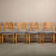 Henning Kjærnulf Set of 6 Razorblade Dining Chairs in Lambswool and Oak