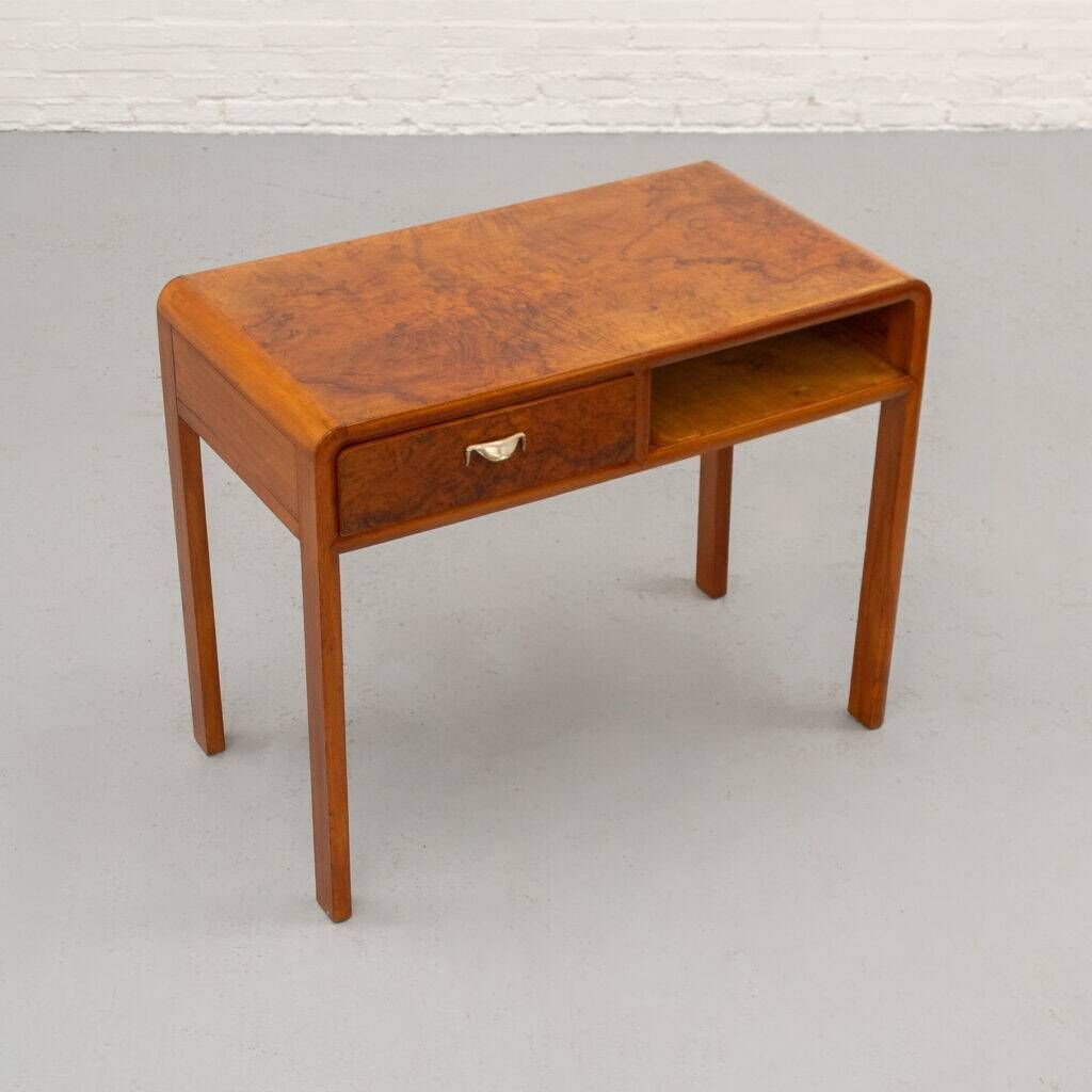 Italian Art Deco burl desk 1930s