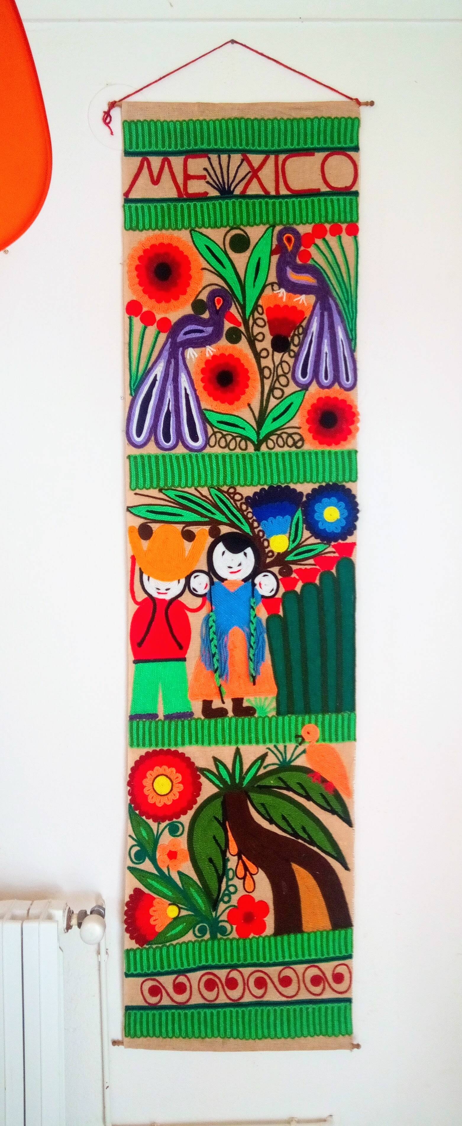 Vintage Mexican tapestry 1970