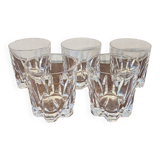 5 crystal whisky glasses