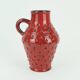 Italian mid century vase fratelli fanciullacci strawberry sgraffito decor 1960s 1970s