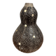 Important vase orientaliste en céramique noire texturée, avec incrustations de nacre vers 1930