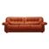 Red leather sofa, Italian design, 1970s, manufacturer: PelleRossi