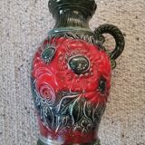 Vase de sol Scheurich vintage en céramique, Allemagne de l'Ouest