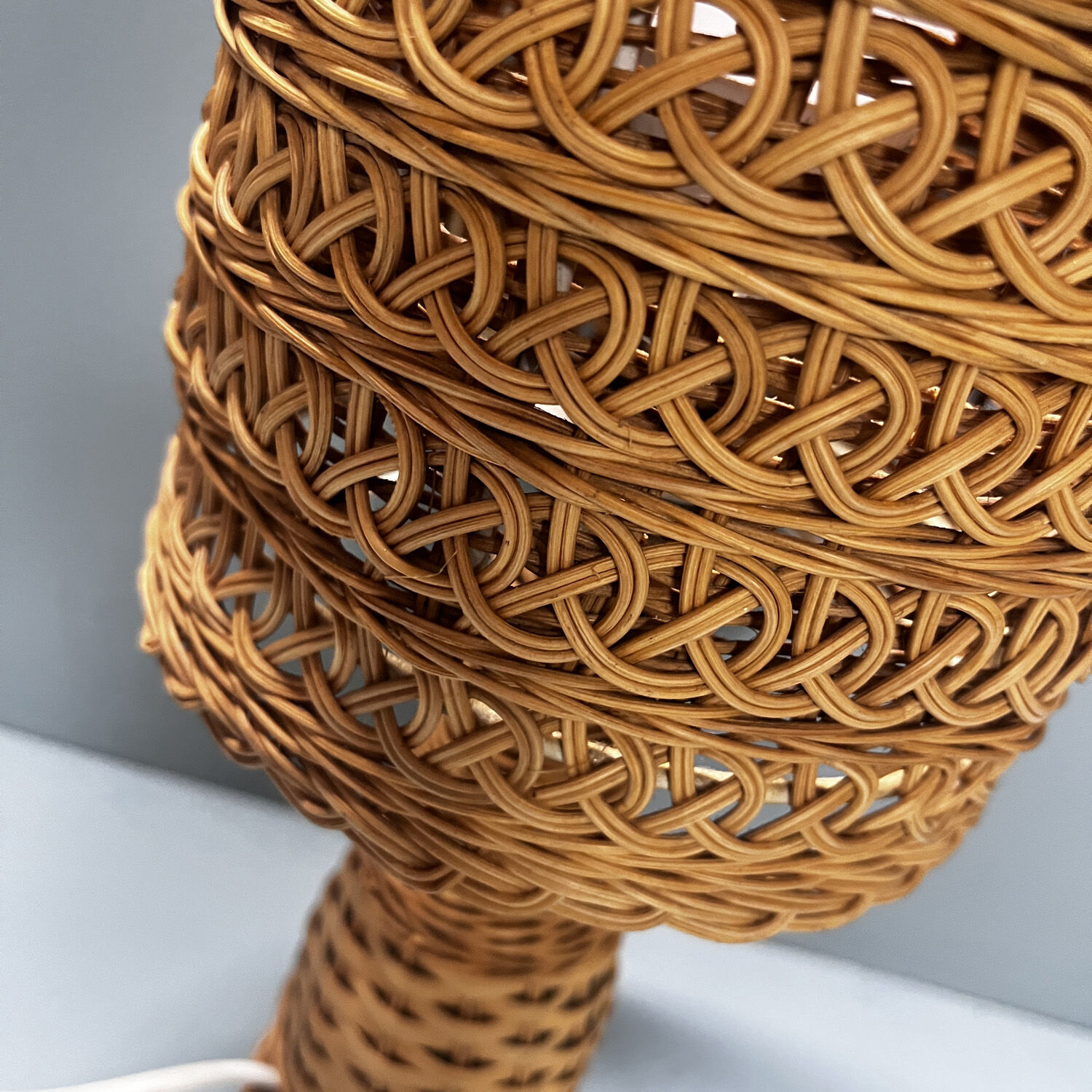 Wicker lamp from the 60s