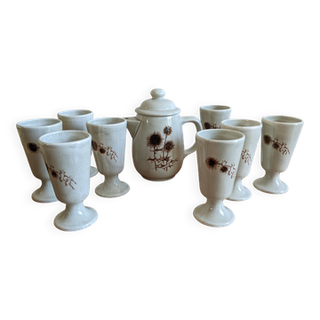 9-piece coffee service from Sarreguemines