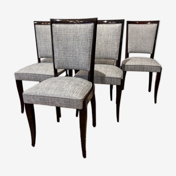 French Art Deco Dining Chairs set of 6