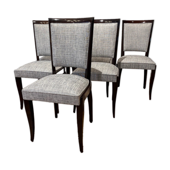 French Art Deco Dining Chairs set of 6
