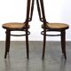 4 antique wooden and cane bistro chairs
