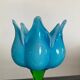 Vintage Murano flower candle holder in glass paste