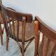 Set of 4 vintage Baumann style bistro restaurant chairs 1950s