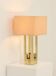 Large brass table lamp Lumica, Spain, 1970s