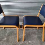Pair of Vintage Bentwood Chairs by Wilhelm Ritz for Wilkhahn circa 1960 in very good condition
