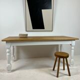 Ivory white base farmhouse table